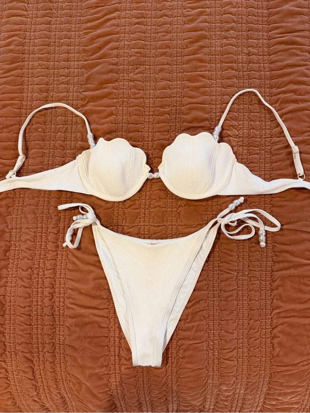 L*Space White Shell-Style Bikini Set - Women Swim